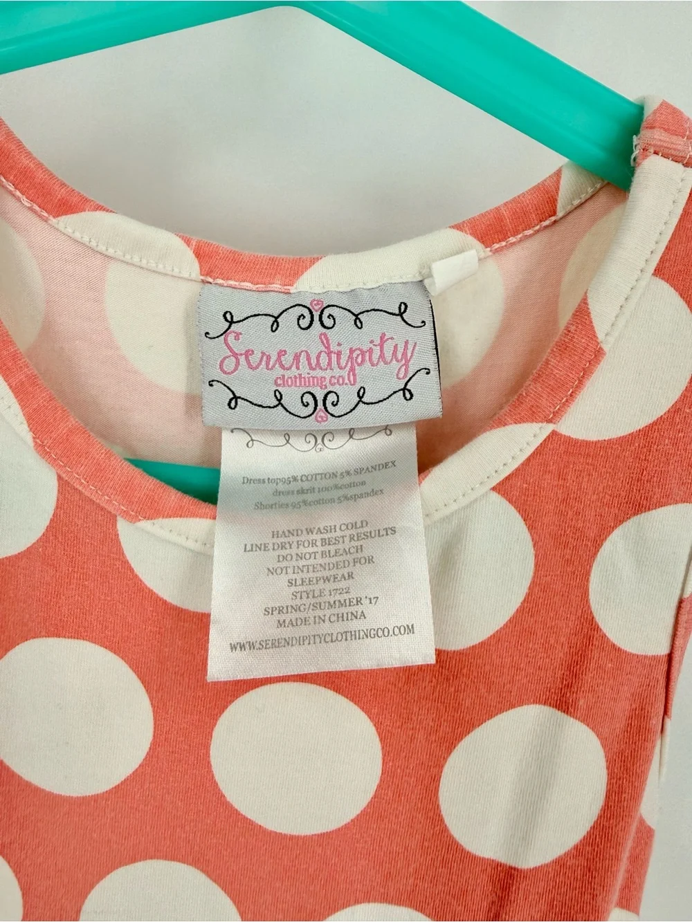 Serendipity Clothing Co. Floral Polka Dot Dress Size 5